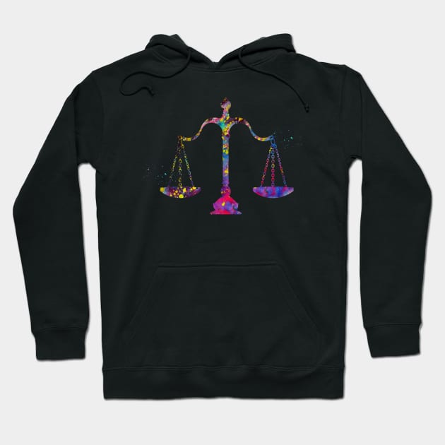 Scales of Justice Art Hoodie by erzebeth